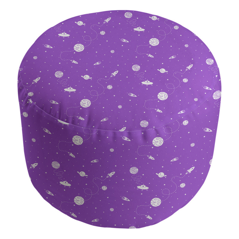 Repose-pieds Avicia, Violet foncé / blanc