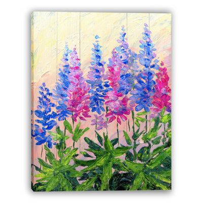Coucher de soleil sur une toile de Lupin