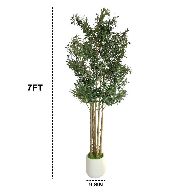 213.4cm Faux Olive Tree Tree