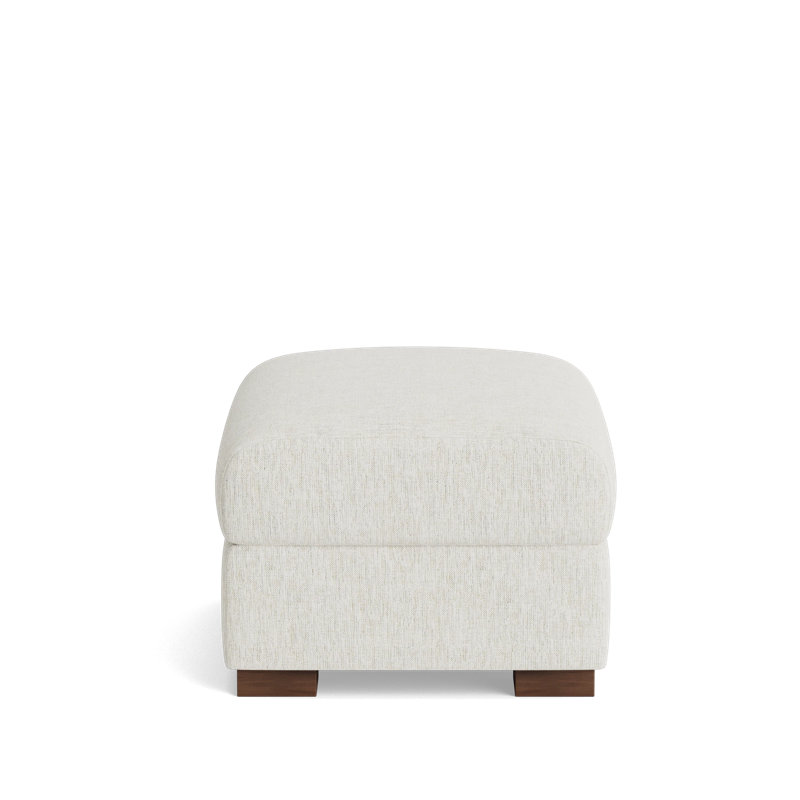 Catalina Ottoman, Performance Weave - Snow