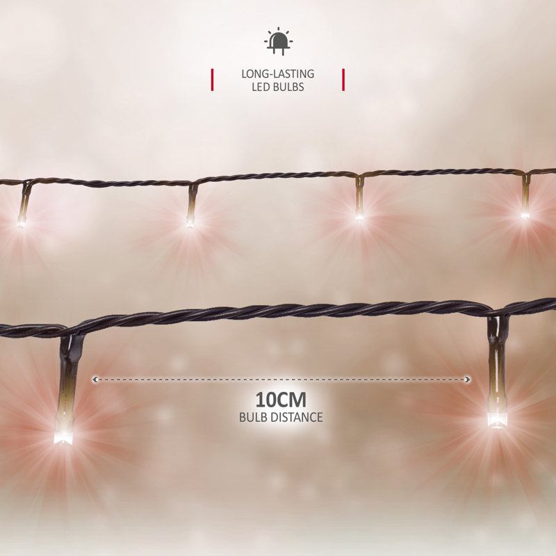 NETTA Fairy String Lights with 8 Different Modes - 300 LED / 30M Lit-Length, Amber