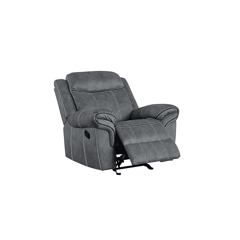 Fauteuil inclinable Arrie, Velours gris
