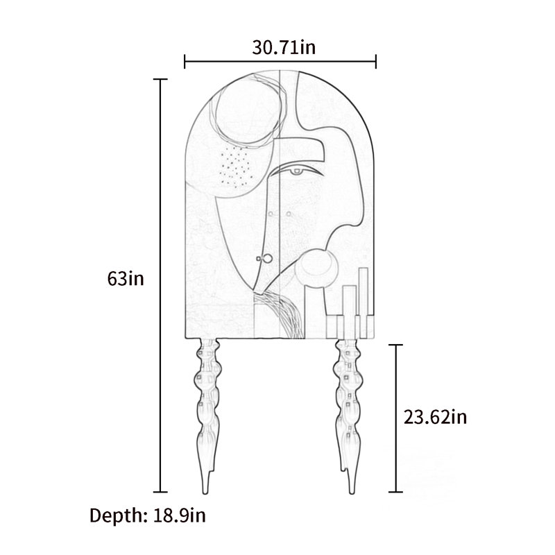 Armoire d'appoint, Brun