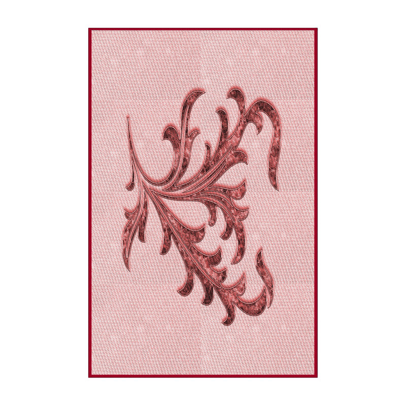 Tapis 100% à motif lavable à la machine 2989, Rectangle 2 pi x 3 pi