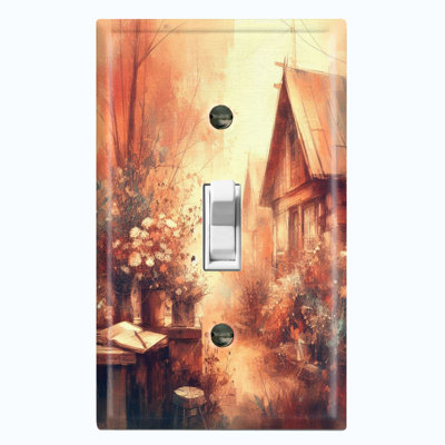 Nature Themed 1 - Gang Toggle Light Switch Standard Wall Plate