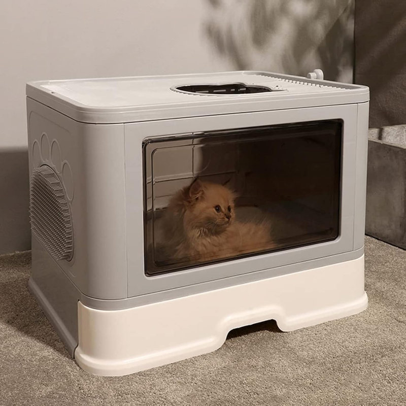 Liverpool Plastic Litter Box Enclosure with Scoop
