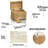 Bamboo Recipe Card Organizer With Fold Out Tablet And Smartphone Stand | Display Recipes While Cooking | No Assembly Required