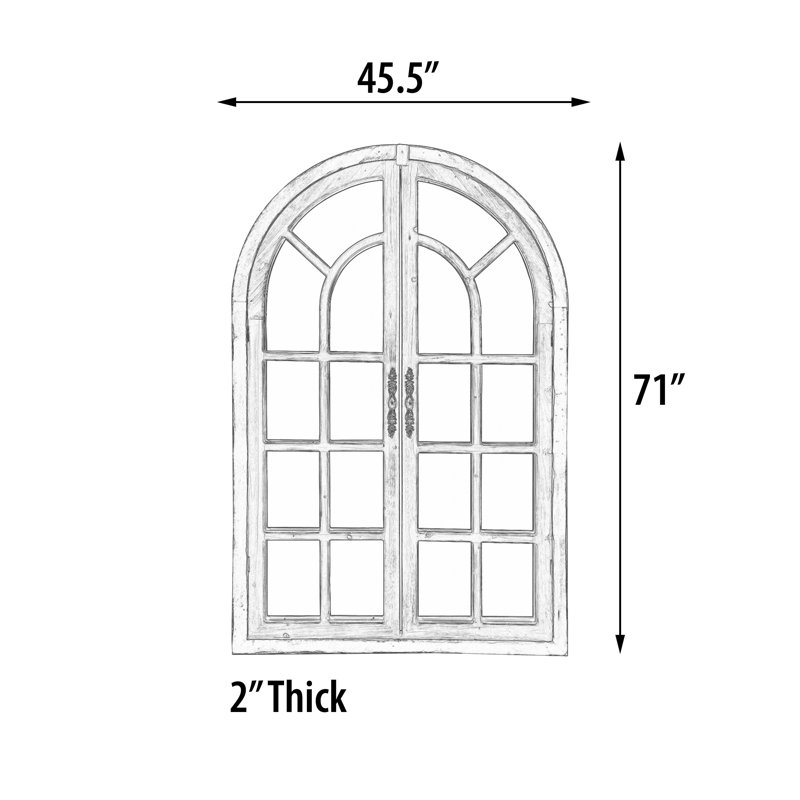 Window Pane Mirror