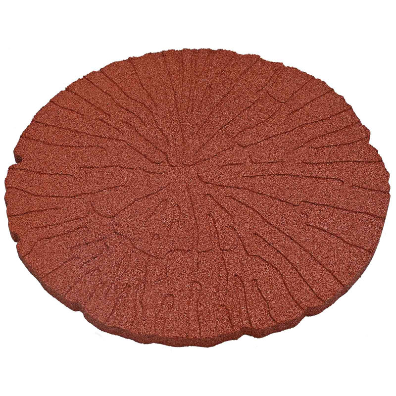 Rubber Stepping Stone, Red