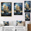 Pirate Boat Silent Nightfall - Nautical & Beach Canvas Wall Art-1215791576-1215791577