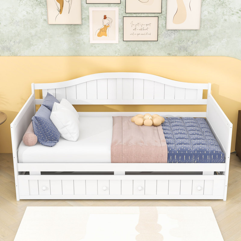 Twin Daybed with Twin Trundle and Slats