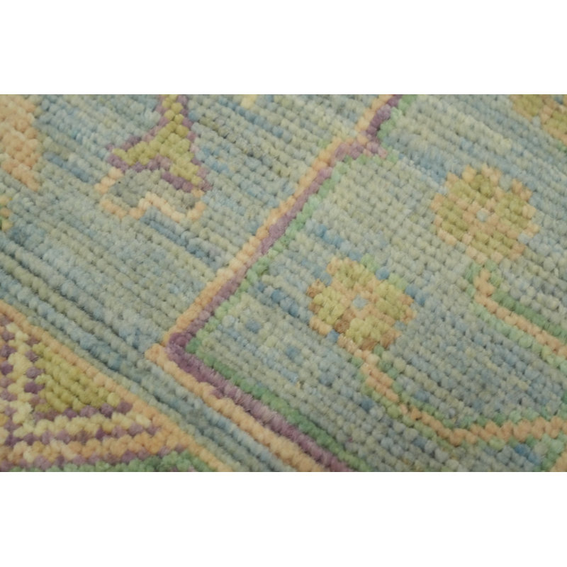 Tapis turc vert Oushak 9x12