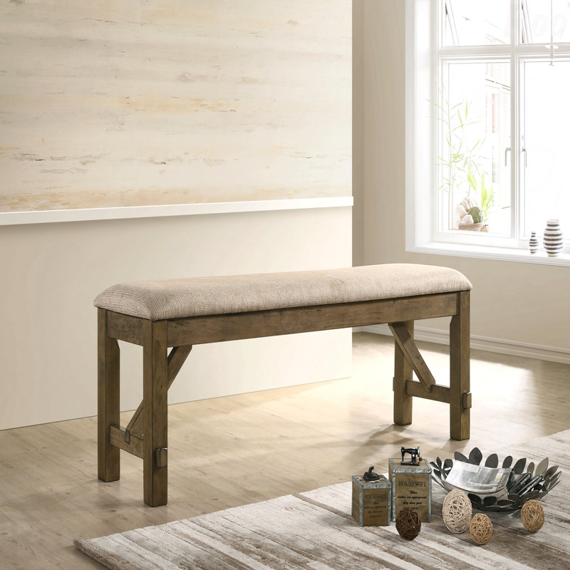 Banc de salle à manger - Siège rembourré, Tanné
