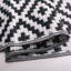 Tapis de camping en plastique noir et blanc-2029384072