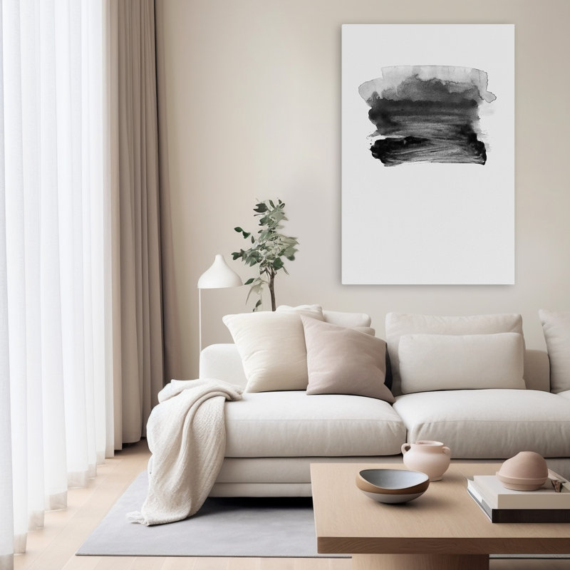 Gray Ii - Abstracts Art contemporain, H 60 po x l 40 po