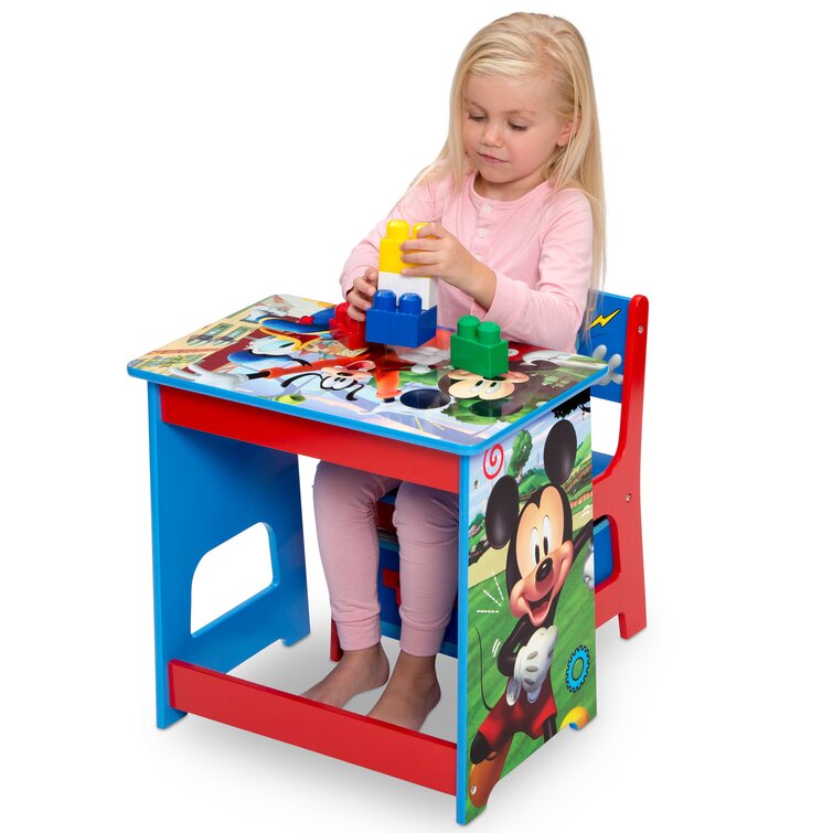 Disney Mickey Mouse Table And Chair Set With Storage