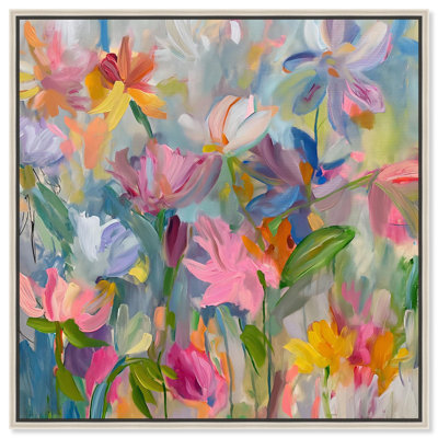 Art floral abstrait sur toile Blift Rift par Art Remedy