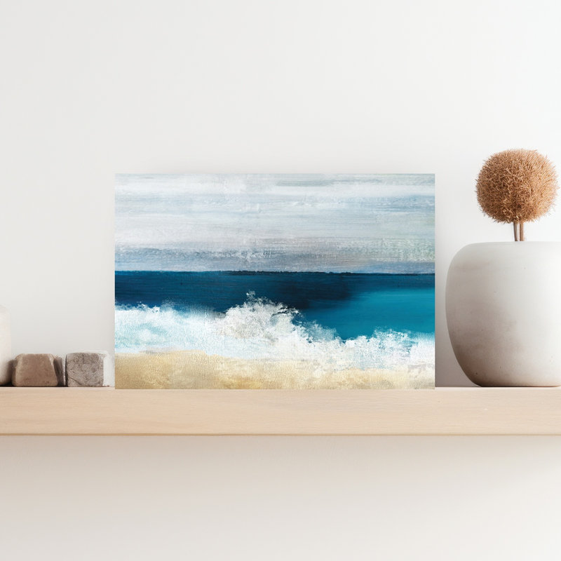 Beachfront Abstract Coastal Wall Art Print, 30.48cm H x 45.72cm W