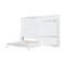 Grand lit avec système et garde-robe hydraulique - Surmatelas confortable blanc