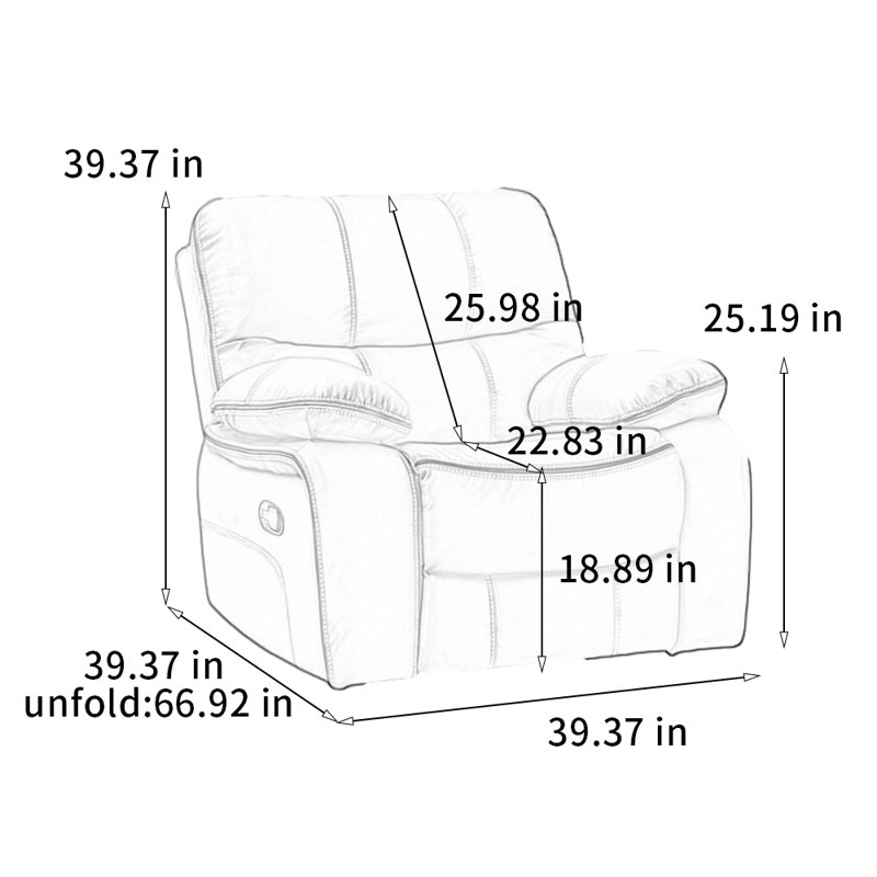 Fashionable and comfortable lounge chair, Orange