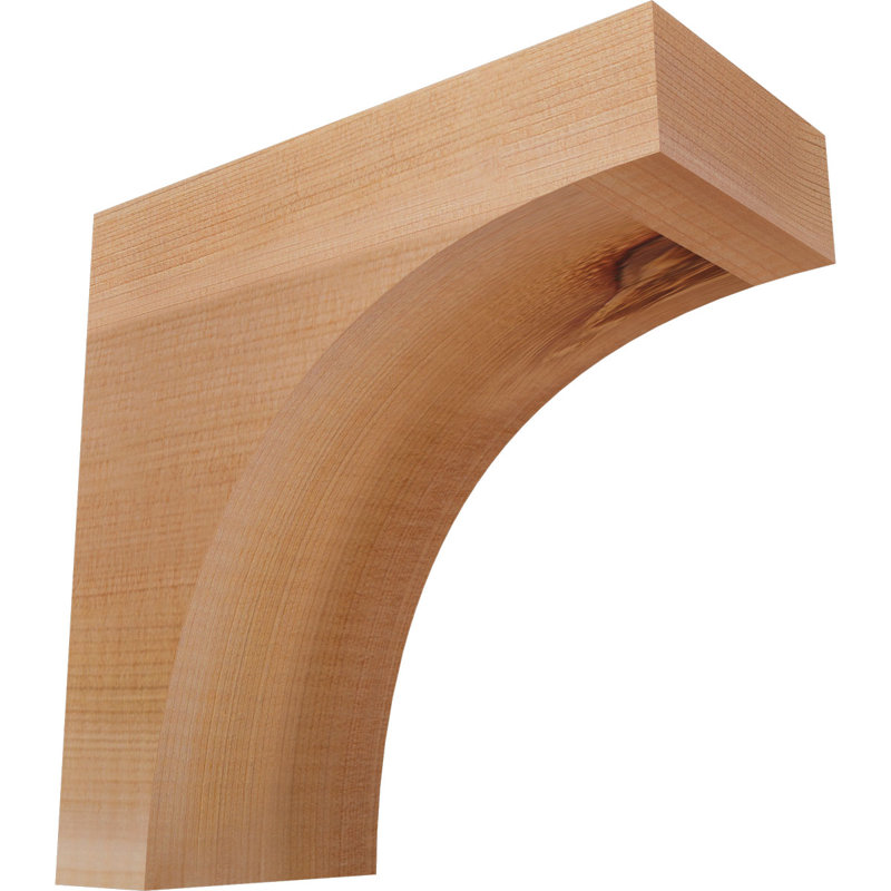 Huntington Corbel, H 8 po x l 3,5 po x P 8 po, Lisse, Cèdre rouge