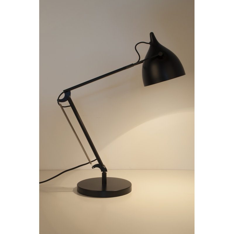 Adjustable Matt Black Metal Desk Lamp for Kids