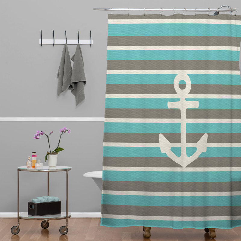Rideau de douche simple anchor