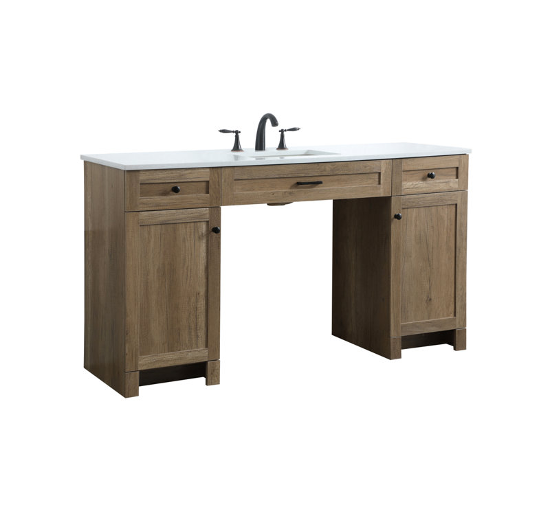 Ensemble de meuble-lavabo simple 60 po Cooper, Chêne naturel