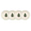Spode Christmas Tree Polka Dot Dessert Plates