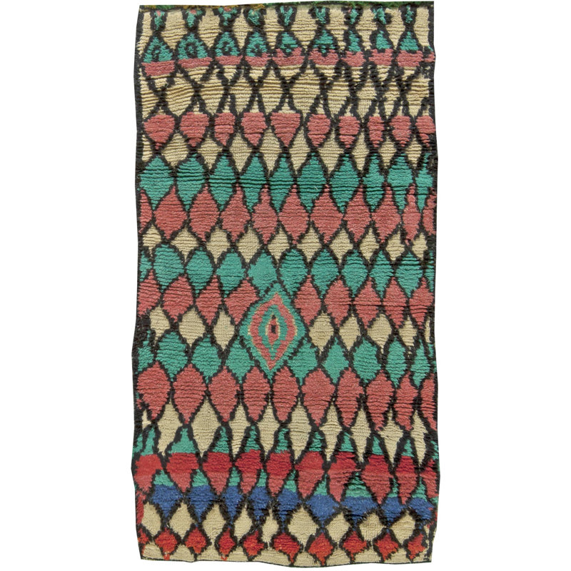 One-of-a-Kind Rectangle 3'2" X 6'1" Hand Knotted Area Rug