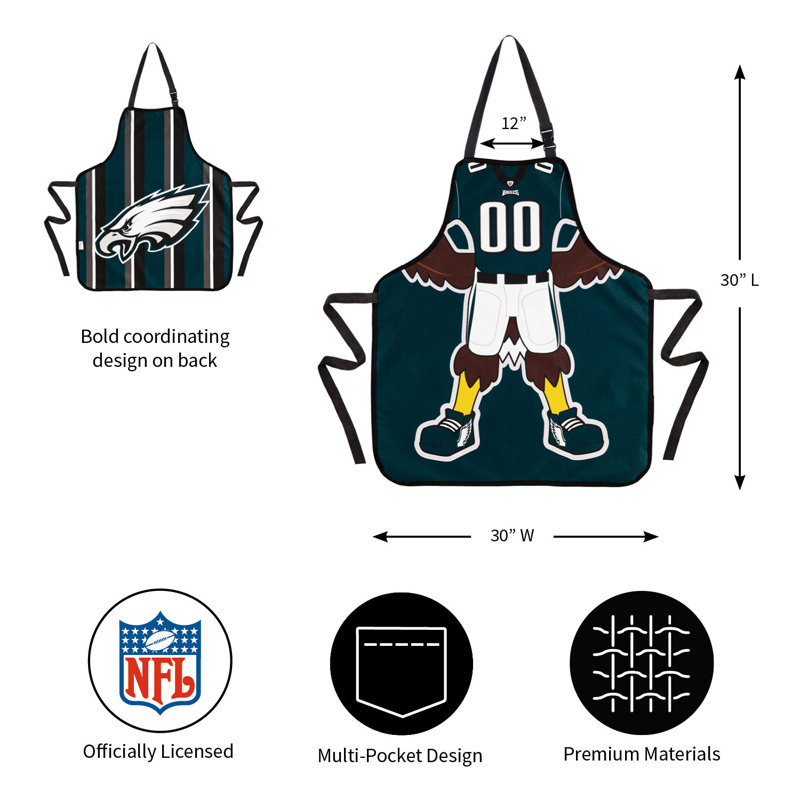 NFL Double Side Grilling Apron, Philadelphia Eagles
