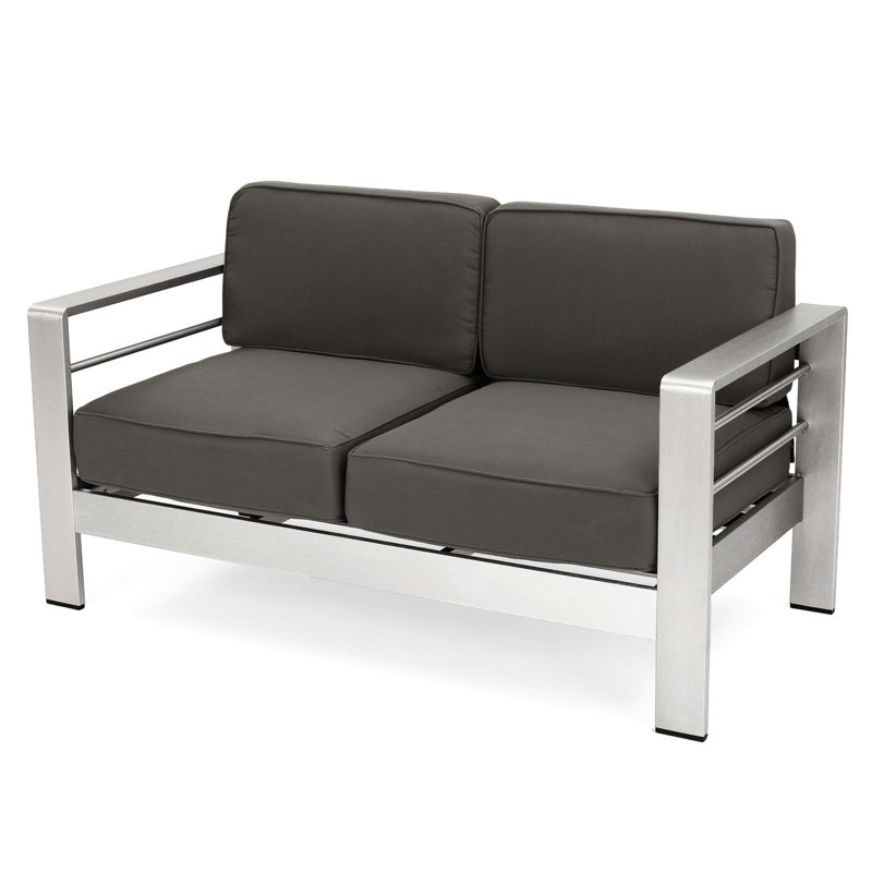 Patio With Aluminum Frame - Khaki Water- 27.23in Width Cushion 600 Lbs Load Capacity D