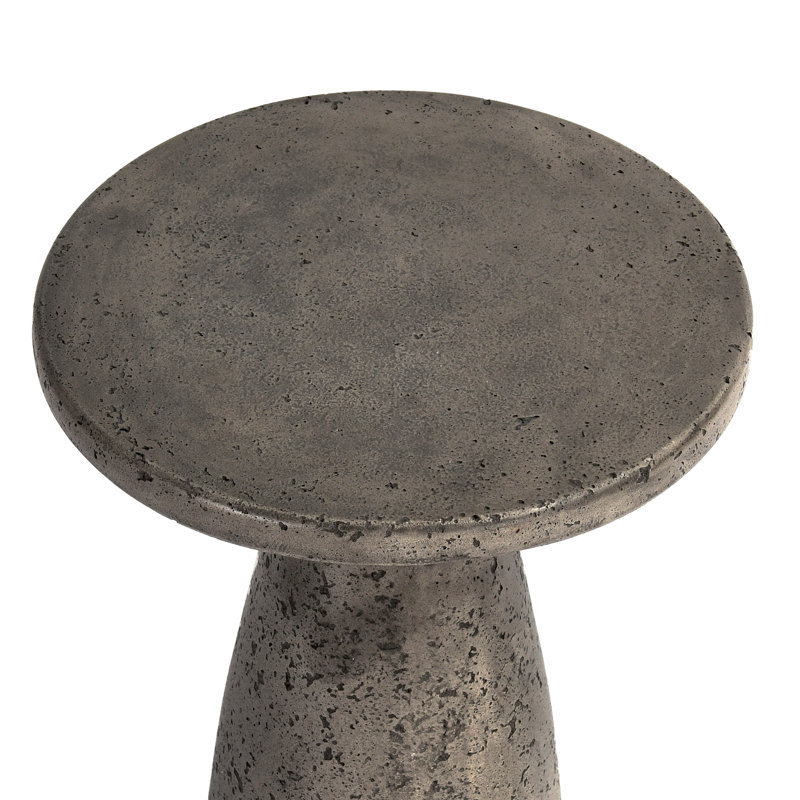 Collins 19" Accent Table Rust, Dark Gray