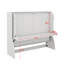 Lit escamotable double avec bureau