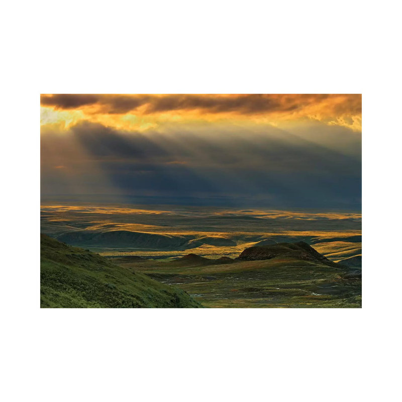 Canada, Saskatchewan, Grasslands National Park. Killdeer Badlands At Sunset. by Jaynes Gallery - Wrapped Canvas Gallery-Wrapped Canvas Giclée