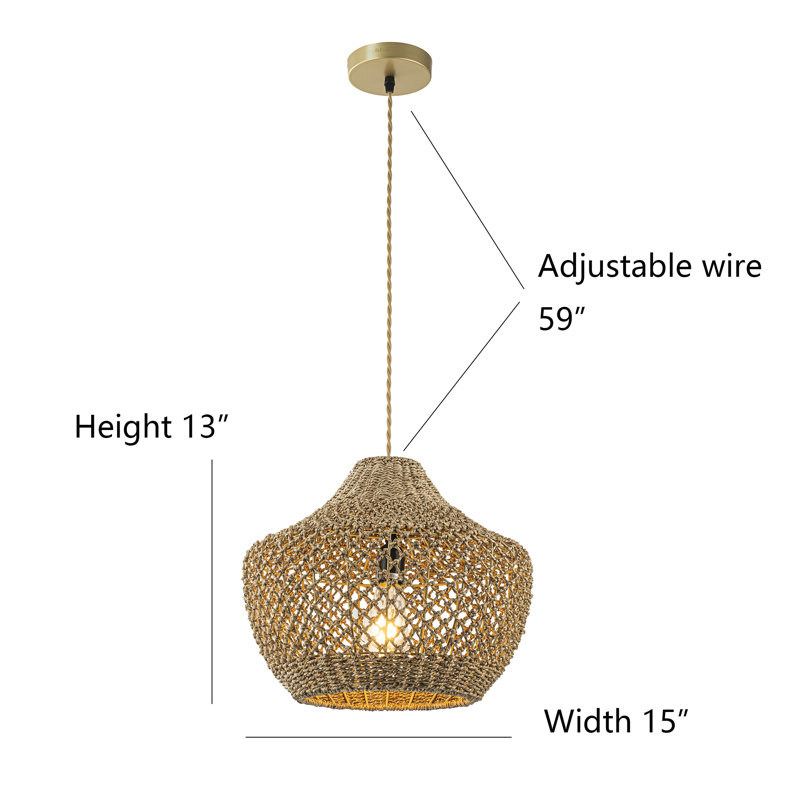 Luminaire suspendu boho Chellieann