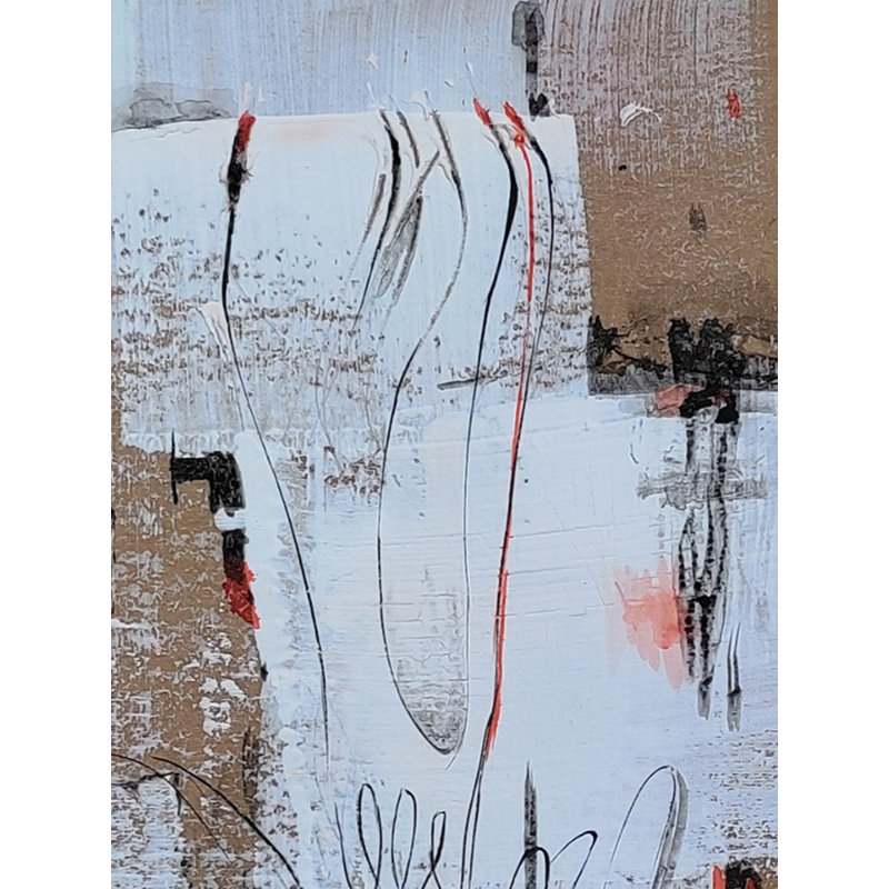 Expression par l'abstraction | Technique mixte sur toile | Par Dhananjoy Das