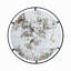 D31.5X0.5 "Miroir rond Theodor avec design industriel et cadre en métal pour la décoration murale