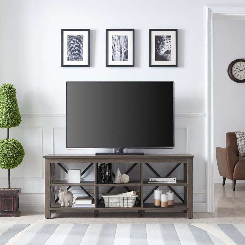 Unfinished TV Stand for TVs up to 65", Alder Brown