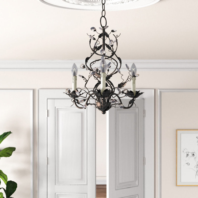 Cassell 3 - Light Dimmable Classic / Traditional Chandelier, Oil Rubbed Bronze