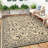 Reversible Outdoor Area Rug – Waterproof & UV Resistant Plastic Carpet – Modern Gray Design – Easy to Clean – 9x18ft-895378009-895378003