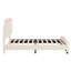 Sleek Curved Design Upholstered Platform Bed-114346595-114346596