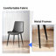 Chaise de salle à manger moderne - sièges rembourrés en similicuir avec pieds robustes en métal-395656557-400168890