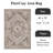 Elaine Machine Washable Vintage Area Rug with Non-Slip Backing-2130994344