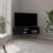 TV Stand, 1 Door, 3 Shelves, 4 Legs, Black