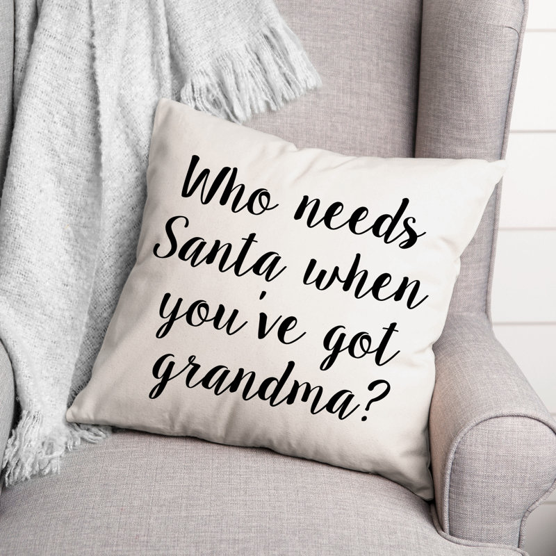 Coussin noir et blanc Collection «I I Became a Grandma»
