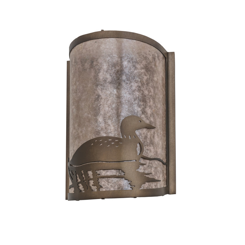 Plafonnier encastré 1 lumière DEL Loon, Cuivre antique, Brun
