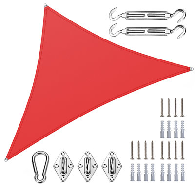 Royal Shade Waterproof Triangle Shade Sail With Hardware Kit