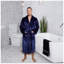 Flannel Mid-Calf Bathrobe with Pockets-119696199