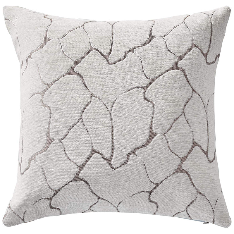 Coussin Milano, Argent, Polyester
